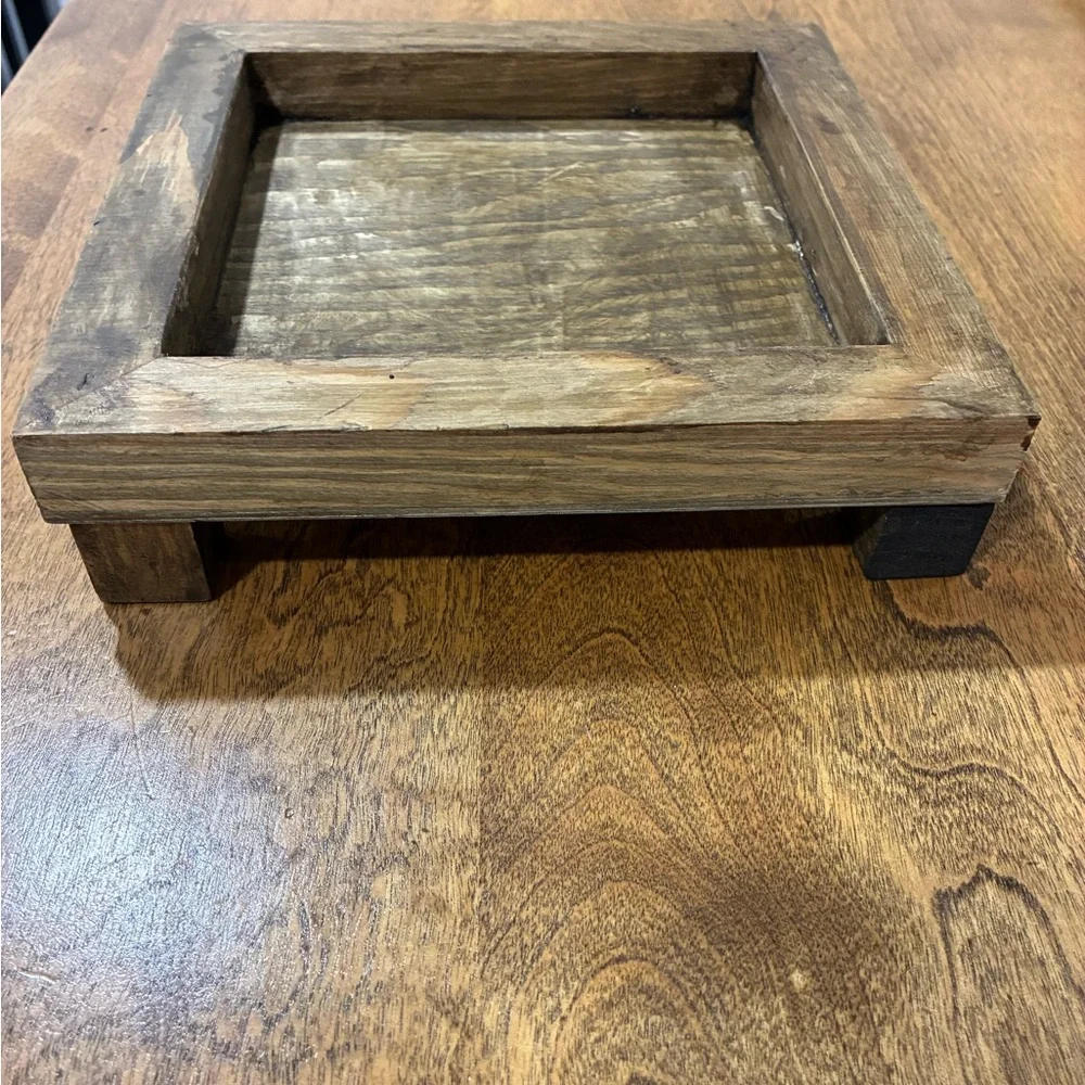 Rustic Wooden Bath Tray